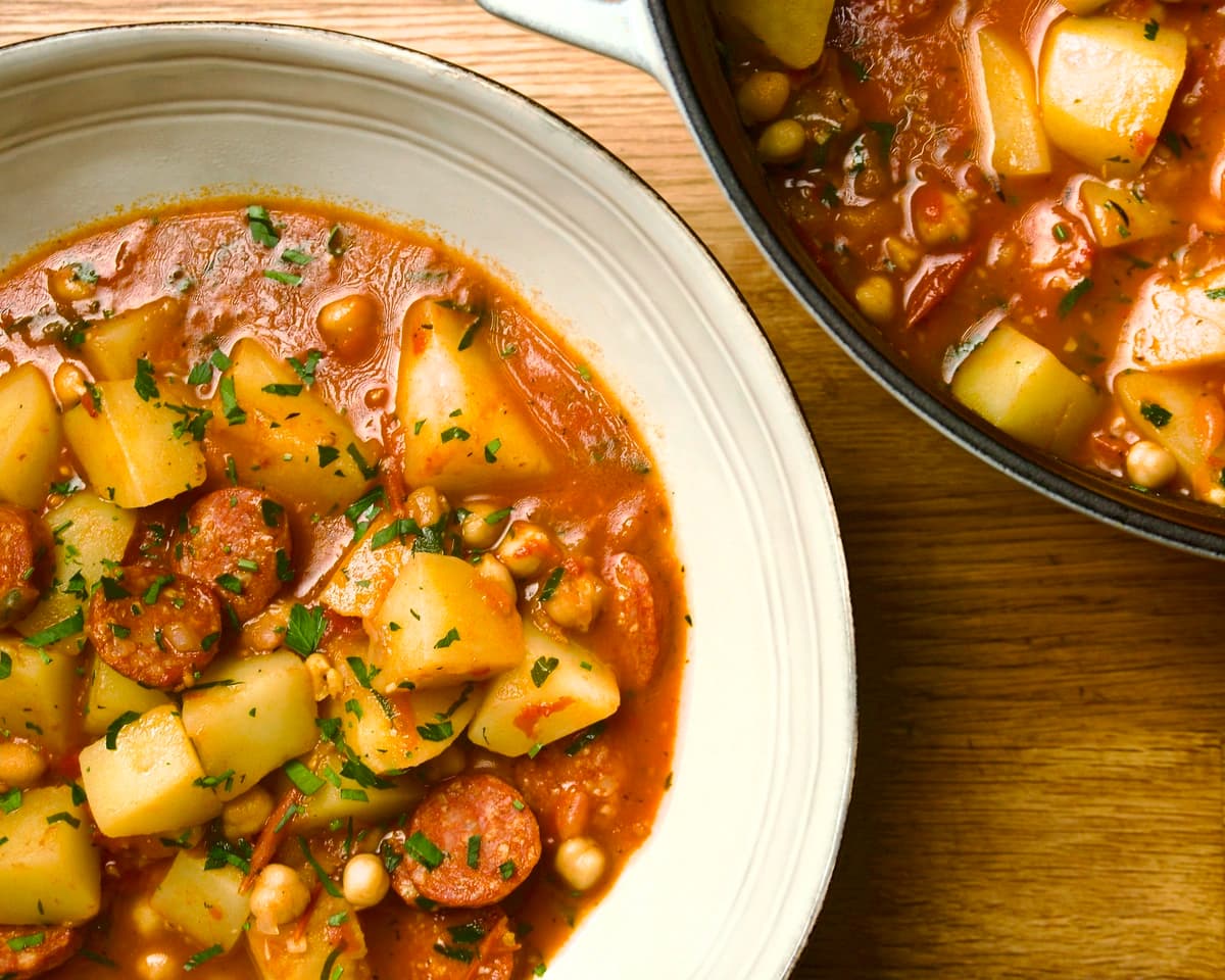 Spanish Chorizo, Potato & Chickpea Stew