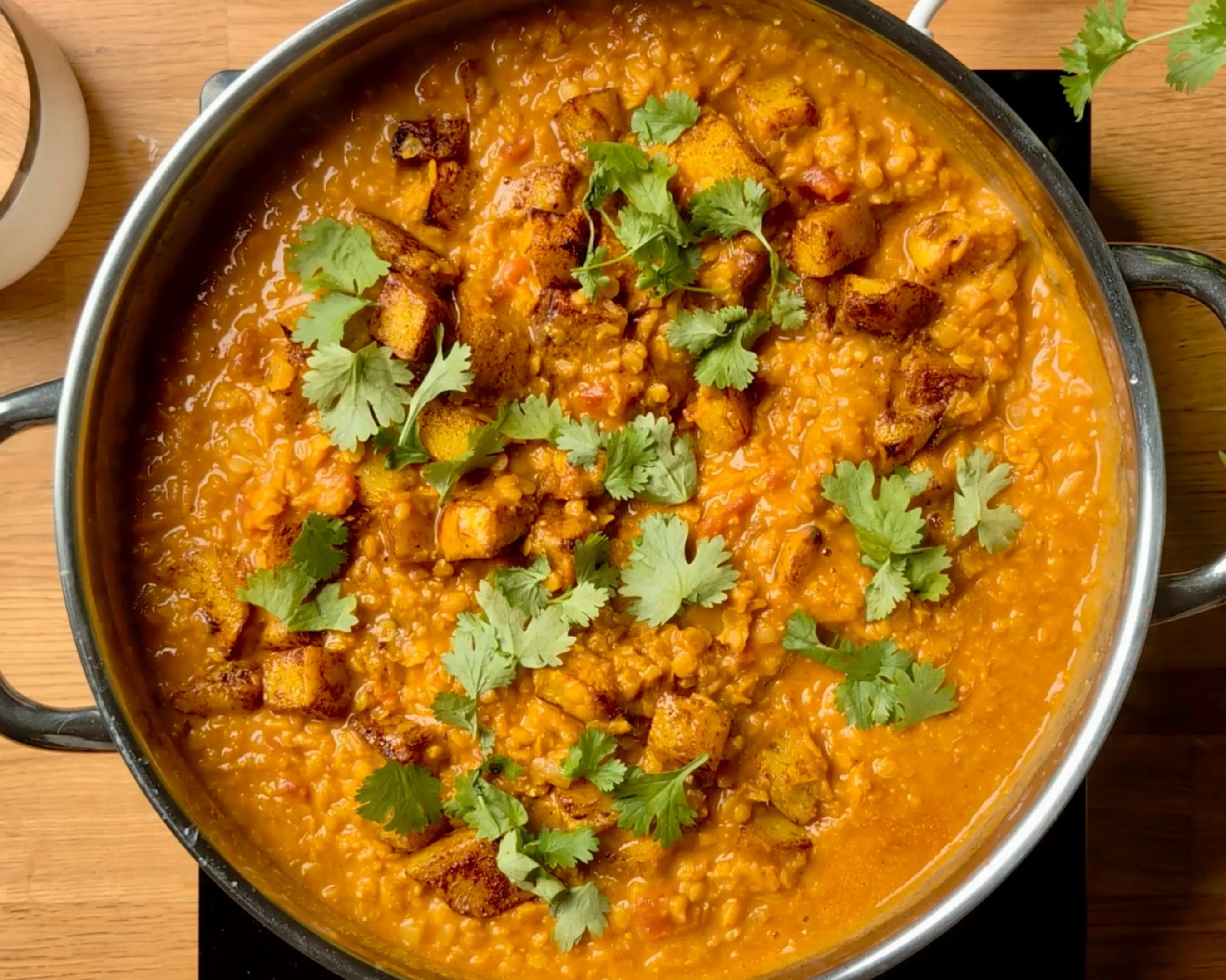 Red Lentil Curry with Pumpkin
